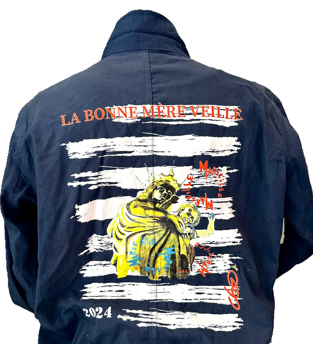 Bleu de Chine Bonne Mère veille marinière Marseille ODS collection premium