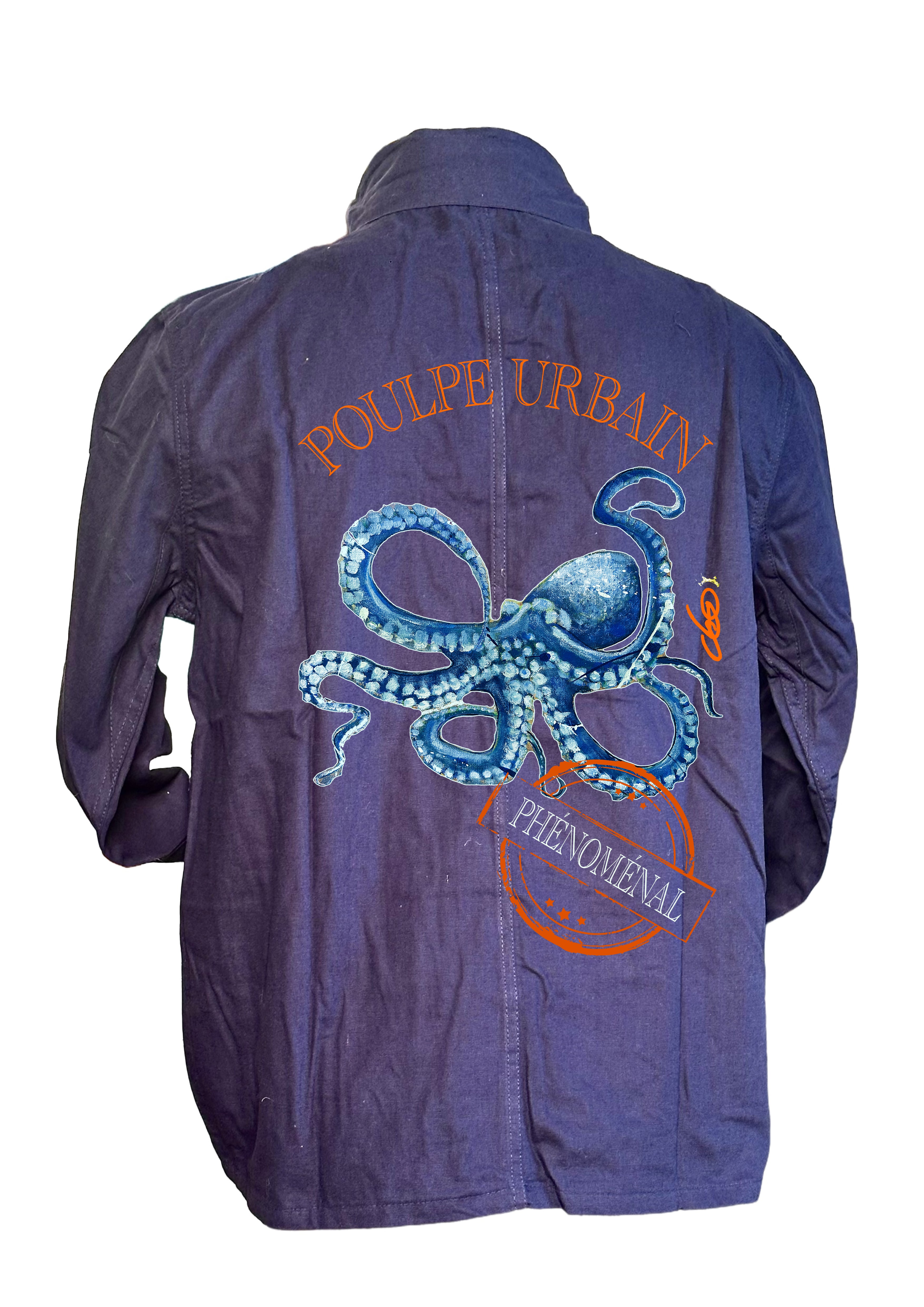 Bleu de Chine poulpe urbain ODS collection premium artistique