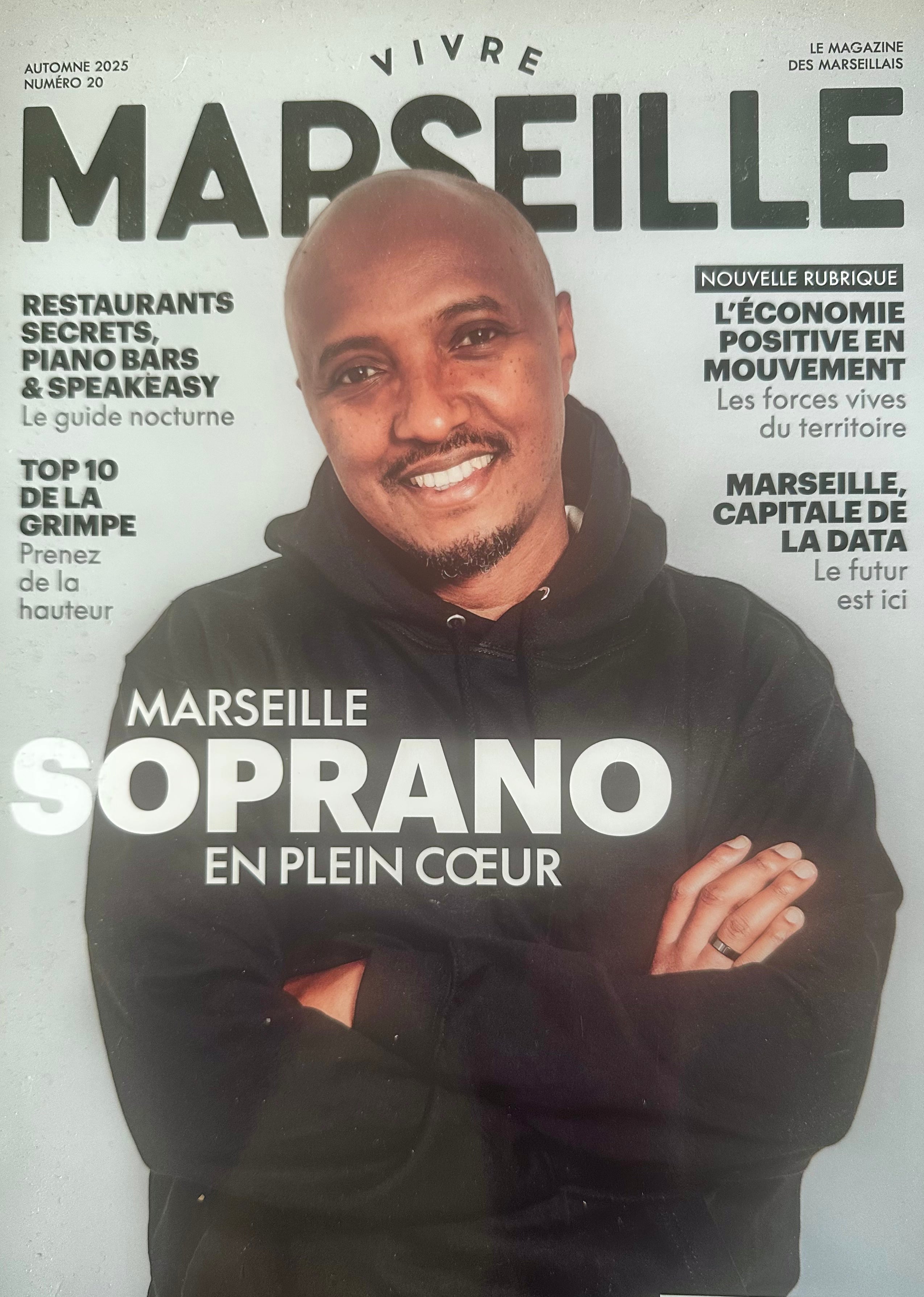 Couverture magazine Vivre Marseille article O.D.S Collection créatrice marseillaise peinture originale