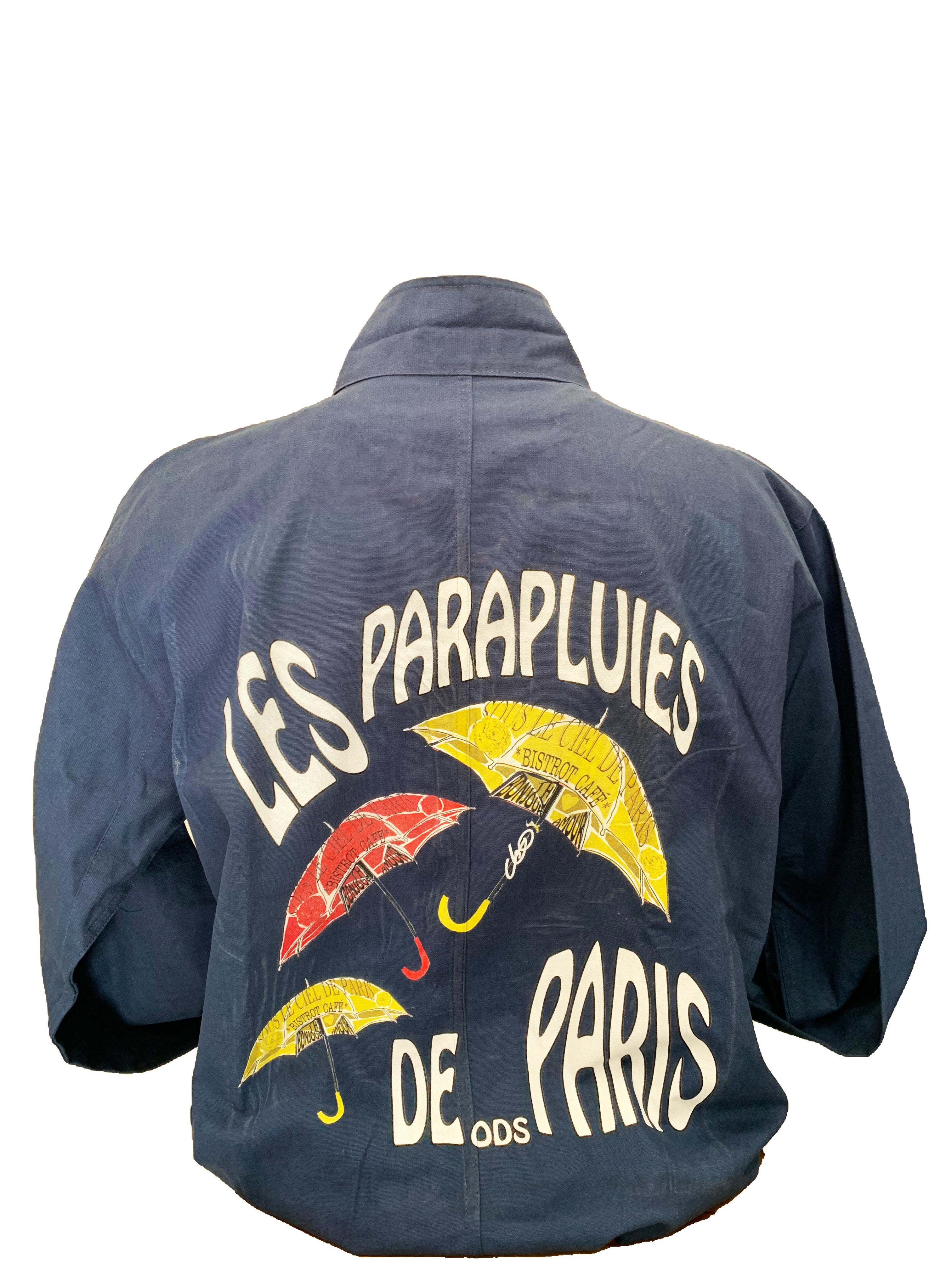 Bleu de Chine bleu de travail parapluies de Paris création ODS collection Paris