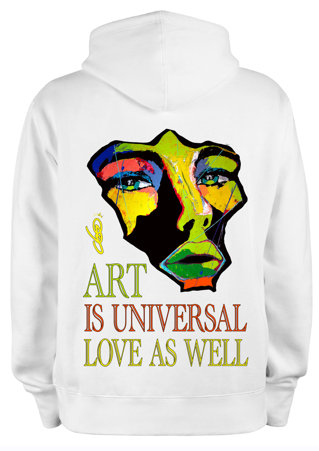 Sweat Art Is Universal Love As Well - Création originale peinte à la main par l'artiste Ondine - ODS Collection