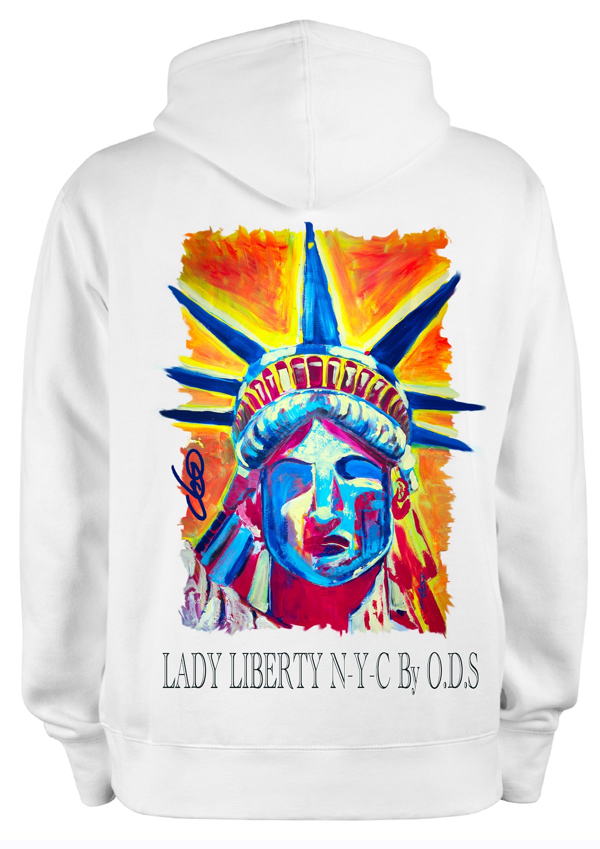 "Sweat Lady Liberty N-Y-C By ODS - Statue de la Liberté New York - Peinture originale Ondine"

