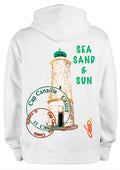 Sweat Phare de Cassis Cap Canaille Sea Sand Sun - Peinture originale Ondine Devis Steinmetz ODS® - Cadeau souvenir Cassis art wearable