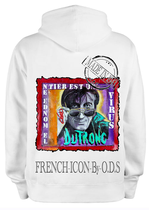 Sweat Dutronc Tableau Pop Art - Créateur français ODS - Art wearable Jacques Dutronc - O.D.S collection
