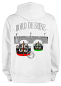 Sweat Bord de Seine Paris O.D.S collection - Design artistique inspiré des quais de Seine, peinture originale d'Ondine imprimée sur textile premium