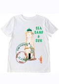 T-shirt Phare de Cassis Cap Canaille Sea Sand Sun - Peinture originale Ondine Devis Steinmetz O.D.S - Cadeau souvenir Cassis art wearable