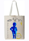 Tote bag Manneken Pis Bruxelles - Créateur français - Cadeau Belgique original - O.D.S collection
