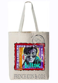 Tote bag Dutronc Tableau Pop Art - Créateur français ODS - Cadeau original Jacques Dutronc - O.D.S collection
