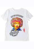 T-shirt Jimi Hendrix Are You Experienced - Portrait pop art premium créateur français ODS - Afro psychédélique multicolore - Peinture originale imprimée sur textile

