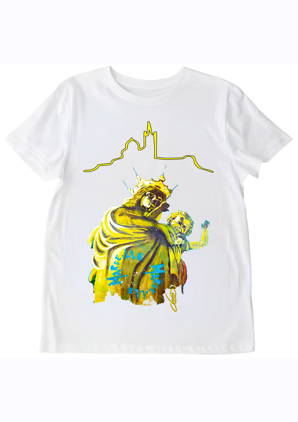T-shirt Bonne Mère veille peinture originale signée O.D.S - Créateur français Ondine Devis Steinmetz - ODS Collection

