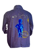Veste bleu de Chine Manneken Pis Bruxelles - Créateur français - Souvenir Belgique - O.D.S collection Marseille
