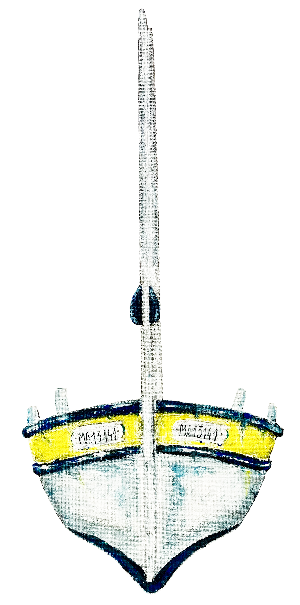 Peinture originale barquettes Marseille création Ondine artiste ODS