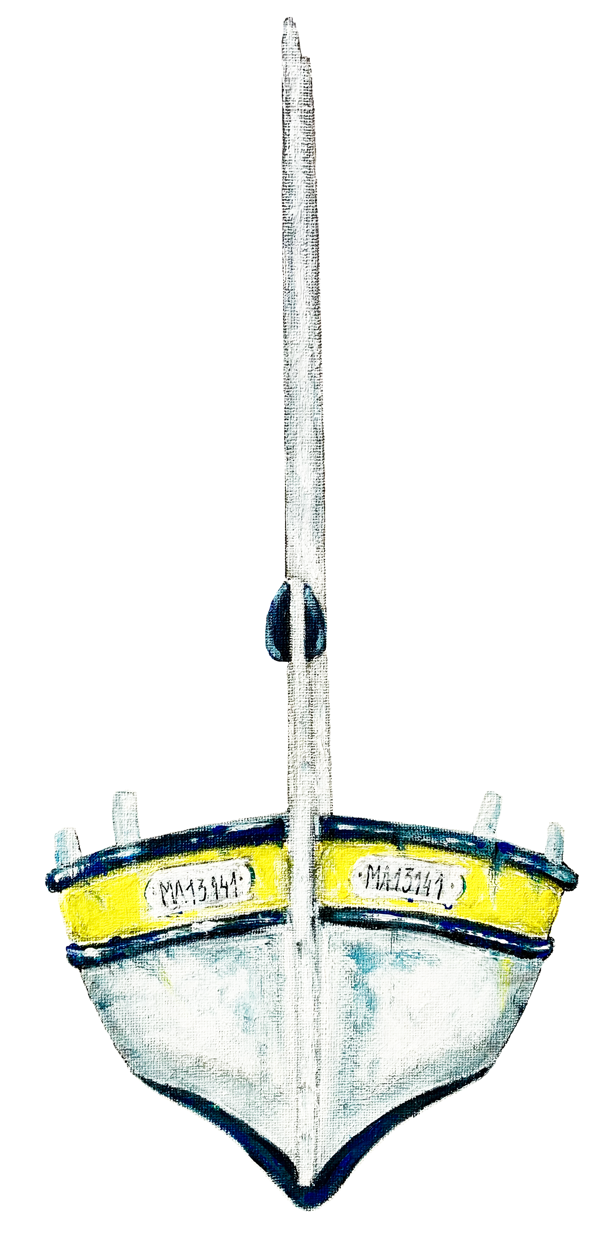 Peinture originale barquettes Marseille création Ondine artiste ODS