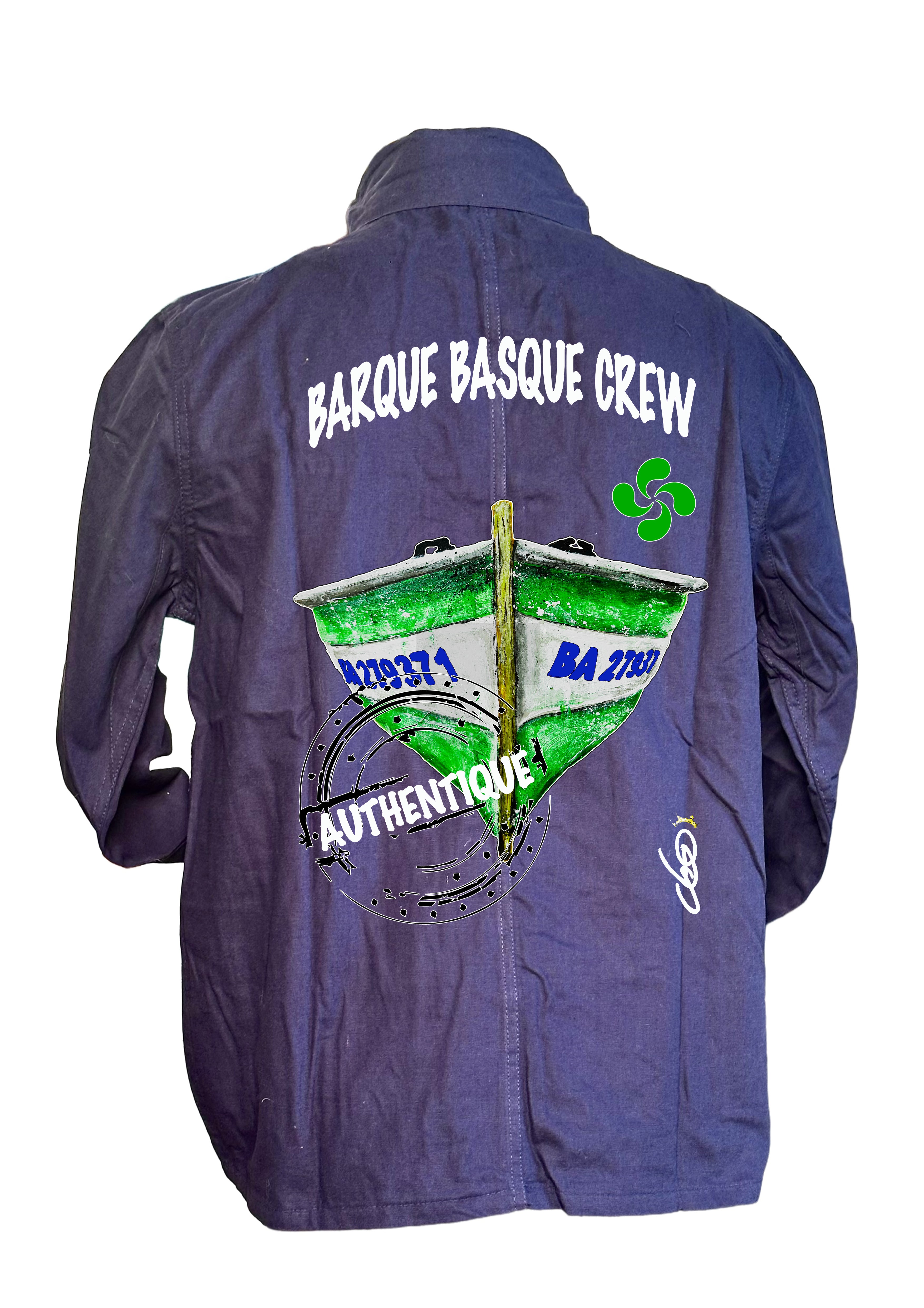 Bleu de Chine barque basque Pays Basque ODS collection premium