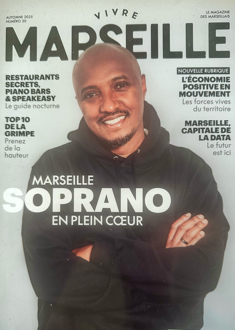 Vivre Marseille Magazine Automne 2025 couverture Soprano - Magazine marseillais culture lifestyle
