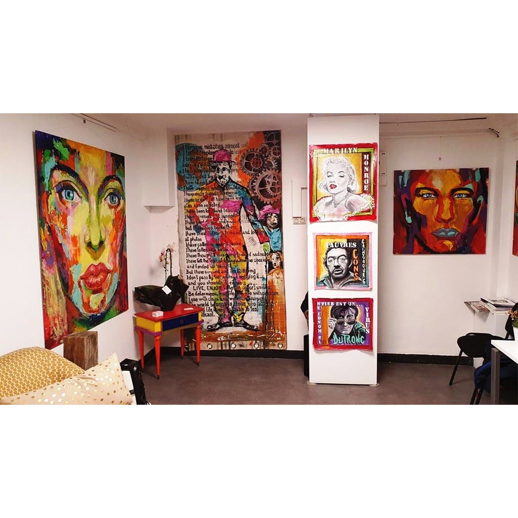 Exposition galerie Marseille tableaux Ondine artiste ODS collection