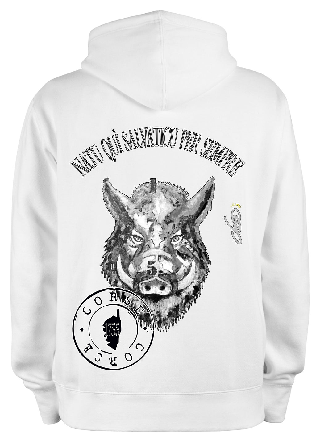 Sweat Libertà Corse Sanglier - Art urbain streetwear O.D.S collection création originale coton