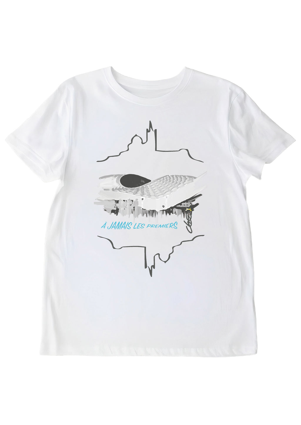 Tee-Shirt stade Marseille création graphique ODS collection Marseille
