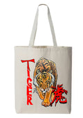 Totebag Tiger peinture originale signée Ondine - Créateur français ODS Collection
